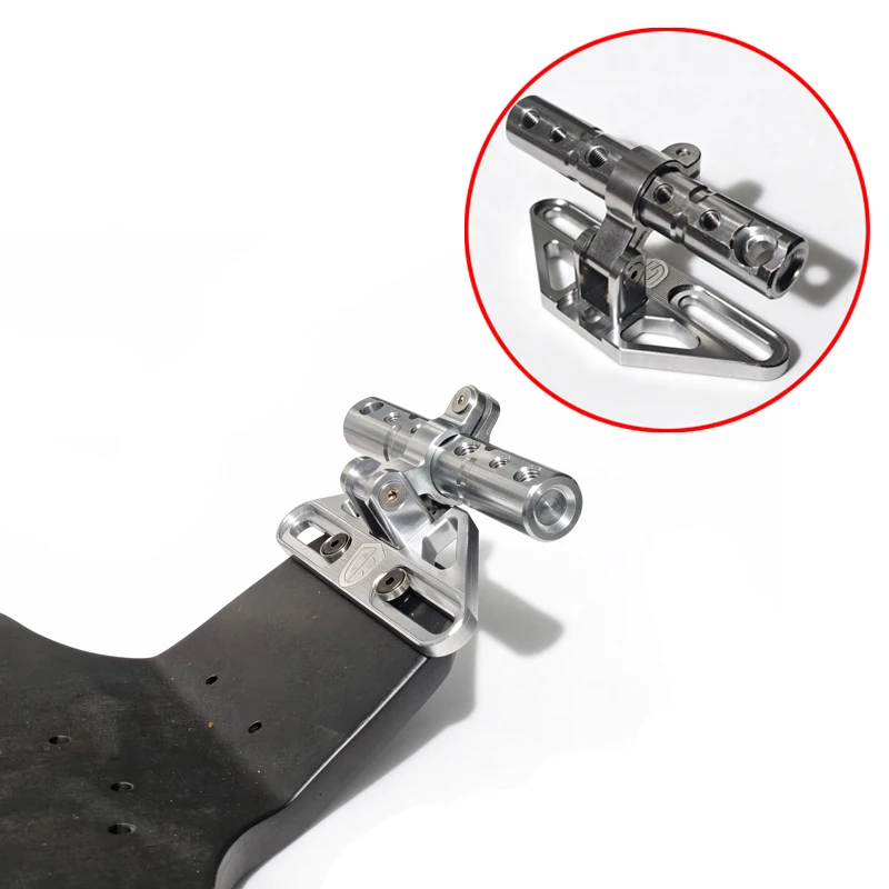 1PC Electric Skateboard Handle Aluminum Alloy Expandable Grip Non-Destructive Mount for Off-Road/Street E-Skateboard Mod Upgrade