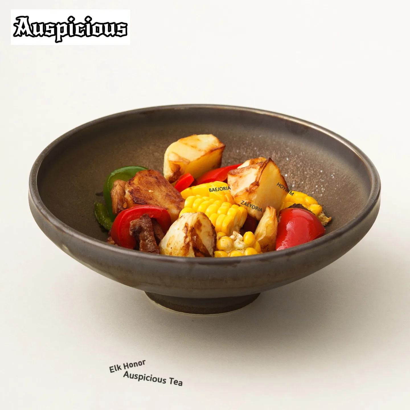 Vintage Kiln-turned Gilded Glaze Ceramic Bowl Soup Bowls Dried Fruit Basket Vegetable Basin Noodle Pasta Bowls Hotel Tableware