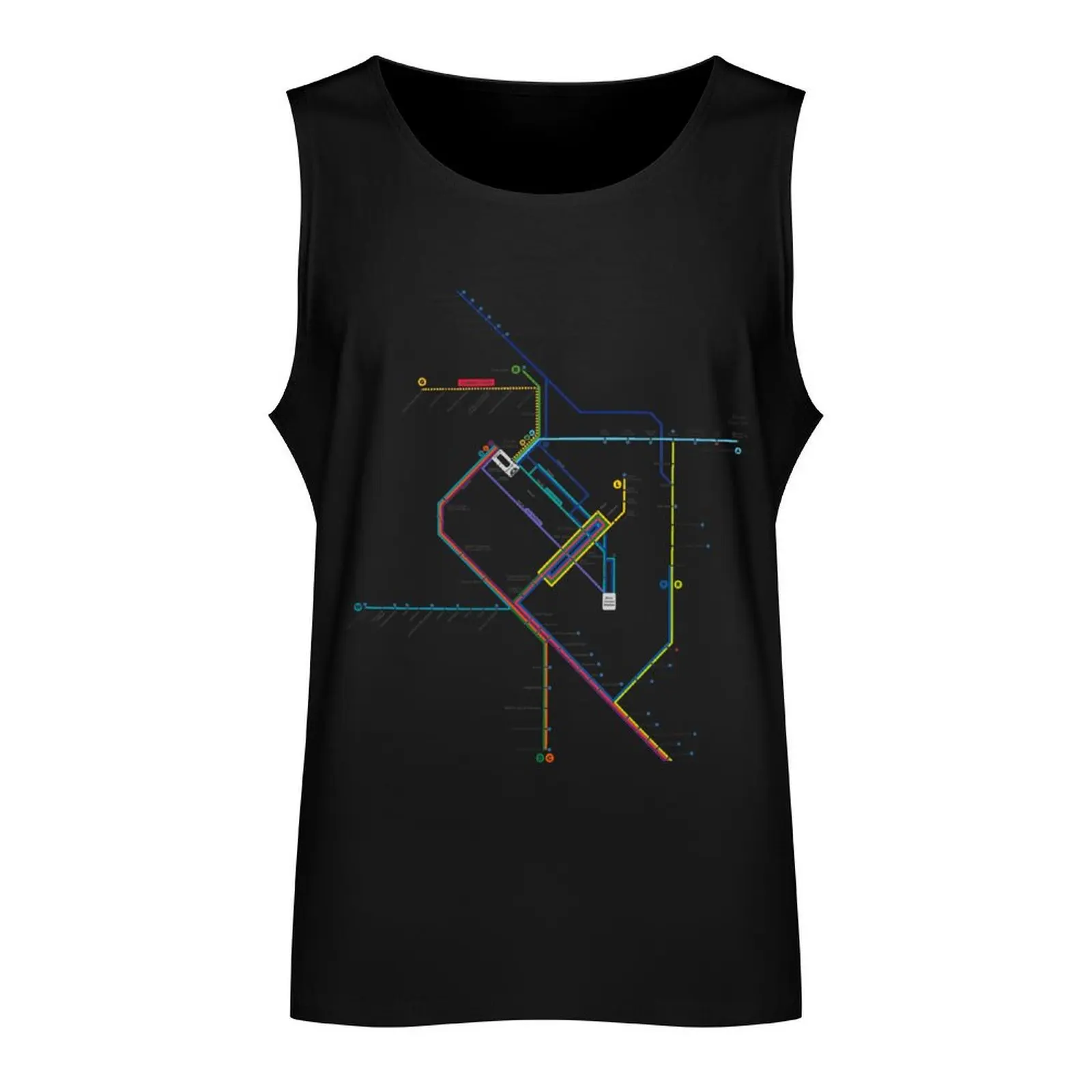 RTD Denver Map Tank Top bodybuilding t-shirt Men's t shirt