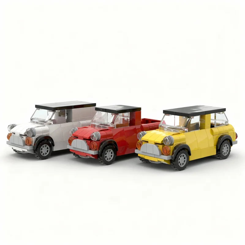 608PCS MOC City Champions Super Car Mini Cooper Multi Pack 5 Stud Wide Model Technology DIY Assembly Building Blocks Gift Home