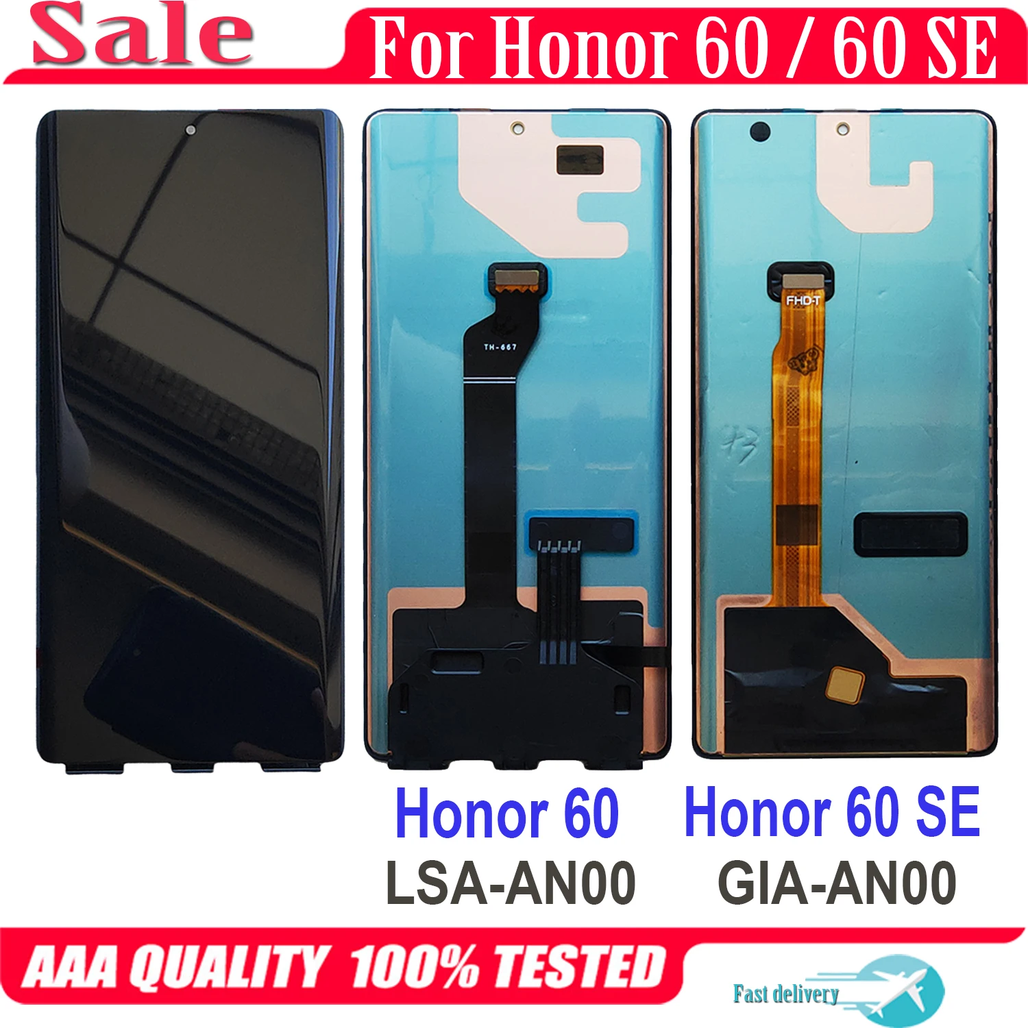 For Huawei Honor 60 SE 60SE GIA-AN00 LCD Display Touch Screen Digitizer For Honor 60 Honor60 LSA-AN00 LCD