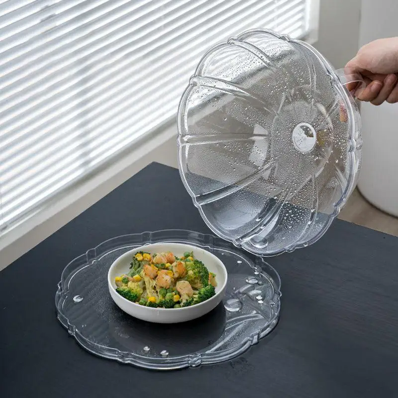 Spritzschutz Für Mikrowelle – Transparenter Deckel Aus PC, Hitzebeständig Bis 200°C, Inkl. Dampfregulierung