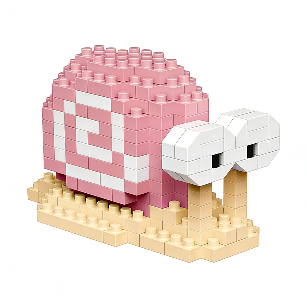DIY Micro Mini Bausteine Spielzeug Schnecke Hamster Panda Tier Serie Kit Ideales Geburtstagsgeschenk für beide Kinderspielgeschenke