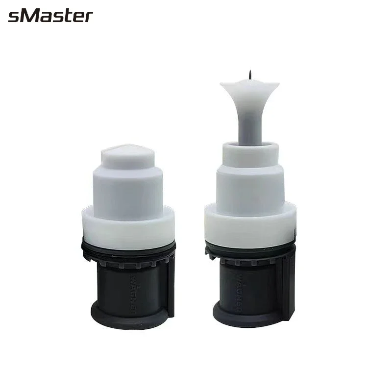 

2 Pcs Electrostatic Powder Coating Flat and round nozzle for Wagner C4 spray gun