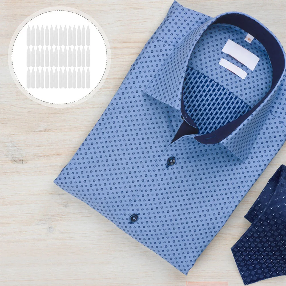 200Pcs Mens Collar Stays Shirt Collar Formal Wear Support Long-Lasting Quality Rounded Edge Easy to