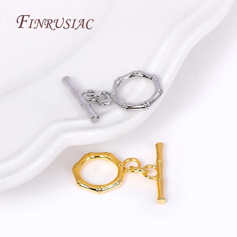 18K vergoldete Knebelverschlüsse für Schmuck, Messing-Metallverschlüsse für Armbänder, OT-Verschluss, Schmuckherstellungszubehör, DIY-Zubehör – Detail 18
