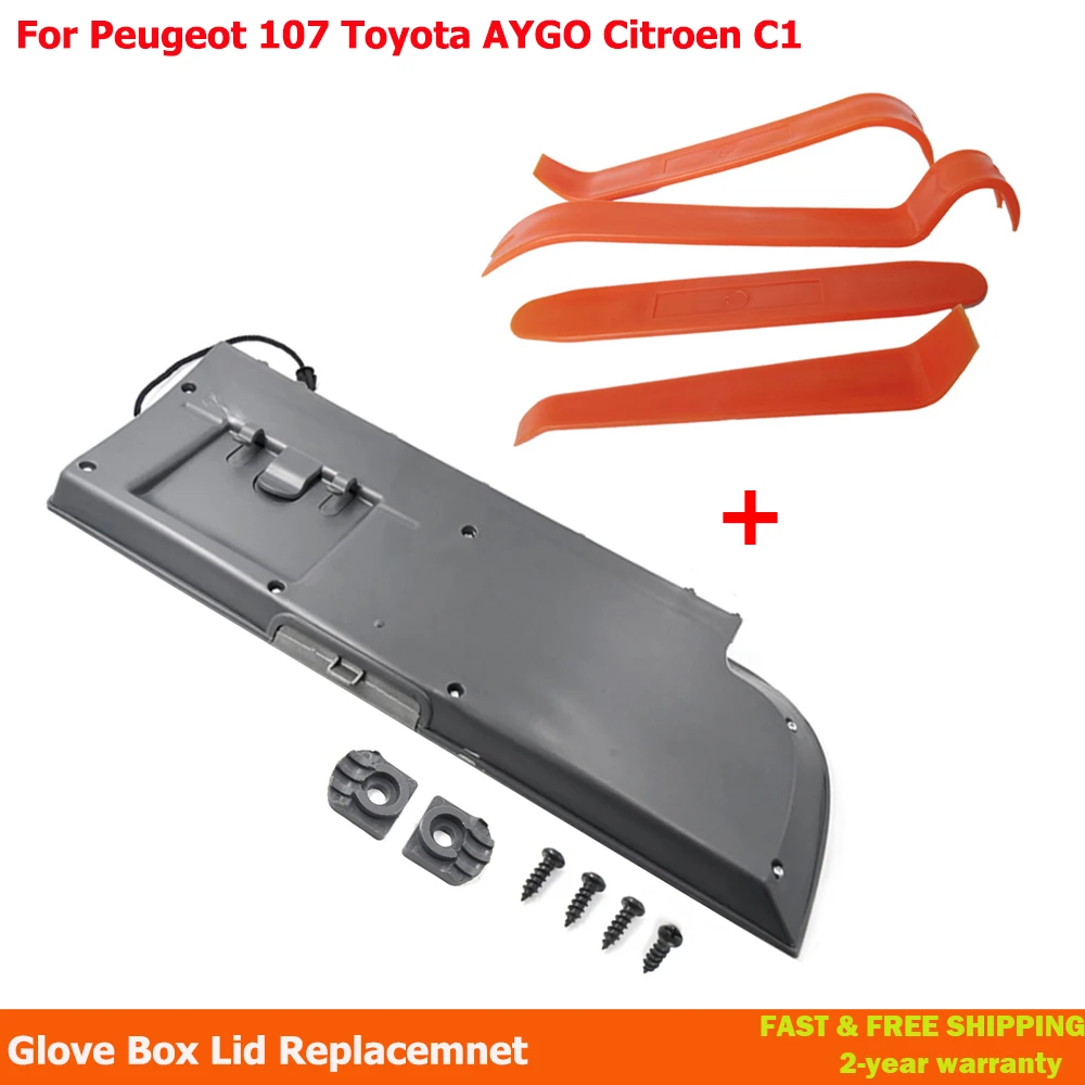 Dla Peugeot 107 Toyota AYGO Citroen C1 2005-2015 Pokrywa schowka Zamiennik dla LHD z kierownicą po lewej stronie