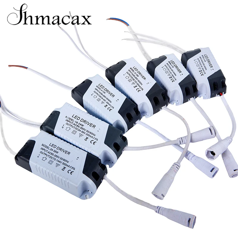 1PC  3-4W/4-7W/8-12W/12-18W/18-24W/24W-36W New Transformer LED Lamp Driver