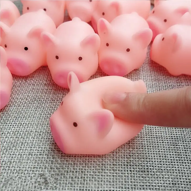 Realistic Pig  Ball Cartoon Toy Soft  Toy Fidget Ball Interactive Toy Super Cute for Offices Decompress