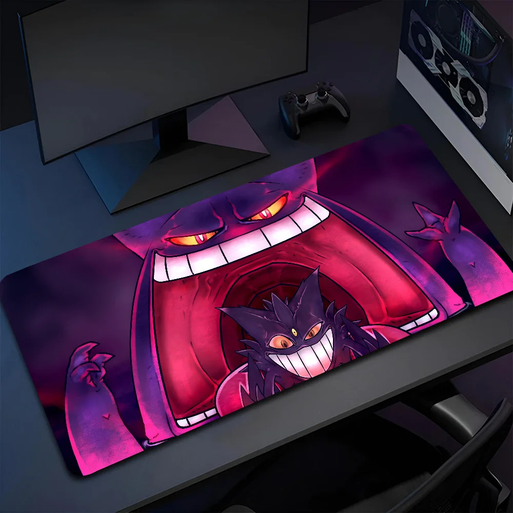 1PC hot anime pokemons cool Gengar Non-slip Mouse Pad Suitable For Office Computers Laptops E-sports Game Desk Mats XXL Keyboard