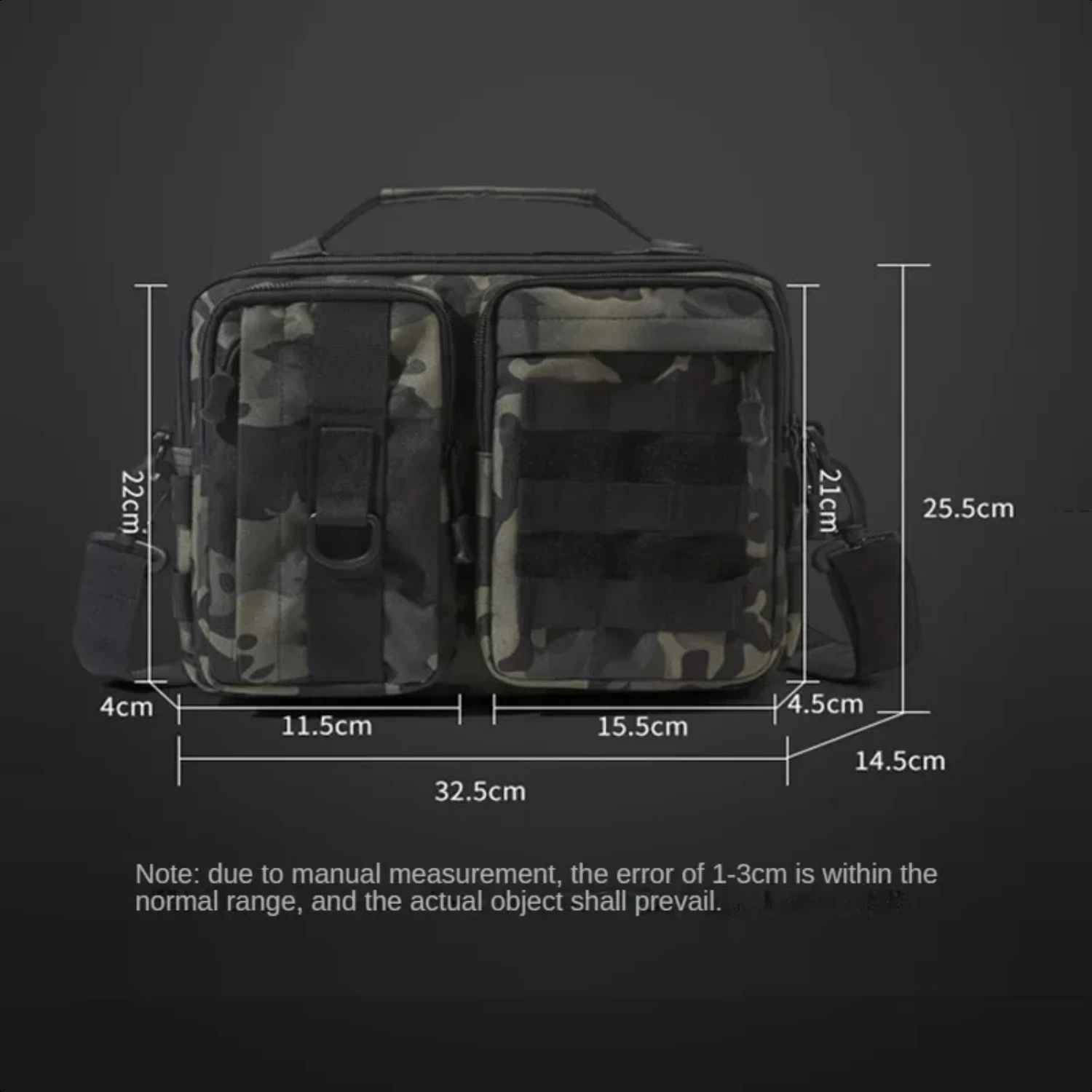 

Molle 600D Hiking Travel Climbing Fishing Sling Crossbody Trekking Tactical Shoulder Camping Outdoor Weekend