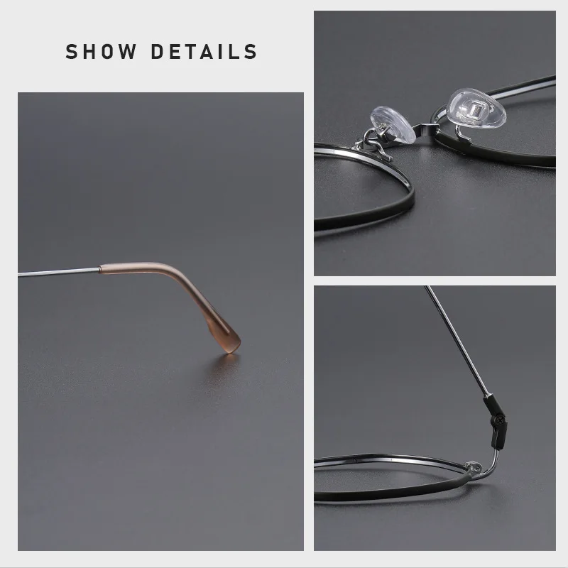 OLLYMURS Retro Polygon Optical Prescription Glasses Men and Women Blue Light Blocking Reading Myopia Multifocal Recipe Eyewear