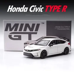 1:64 HONDA CIVIC TYPE-R Alloy Mini Sports Car Model Diecasts Metal Vehicles Car Model Miniature Scale Collection Kids Toys Gifts