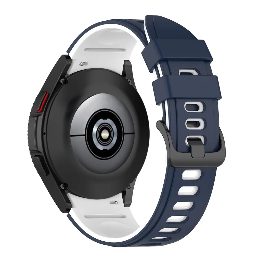 Correa deportiva para Samsung Galaxy Watch 6, correa de silicona clásica de 47mm, 43mm, 45mm, 44mm, 40mm, 46mm