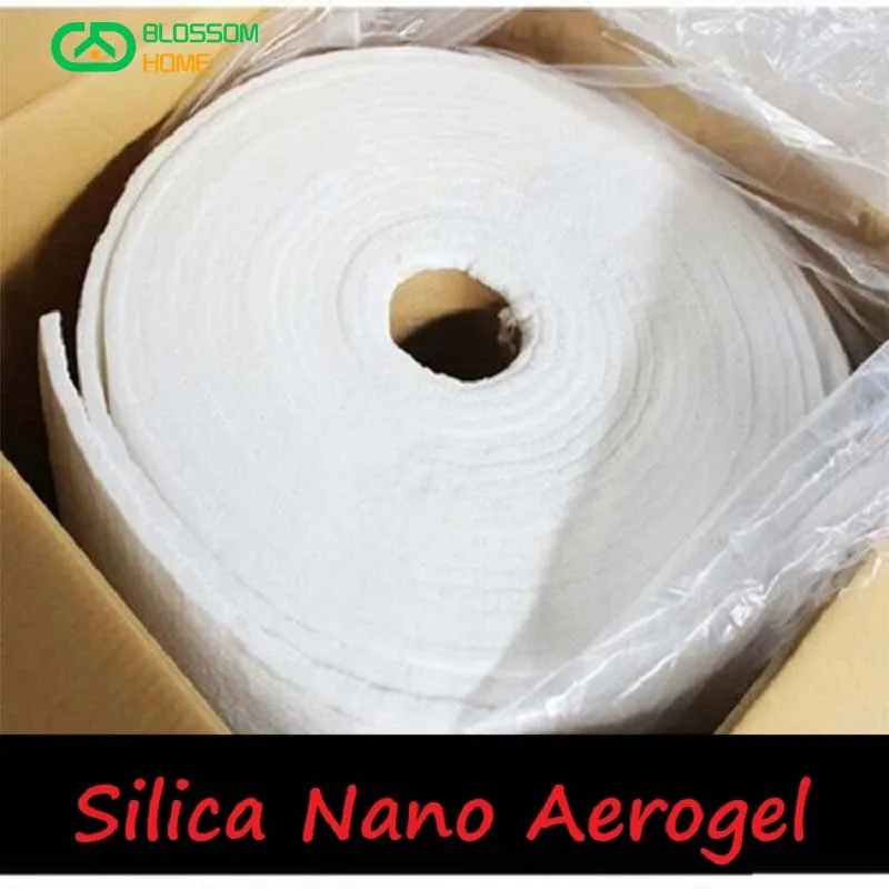 Size 50X150CM New Thermal Insulation Nano Aerogel Felt Waterproof Silica Glass Fiber Aerogel Insulation Felt 650 ℃