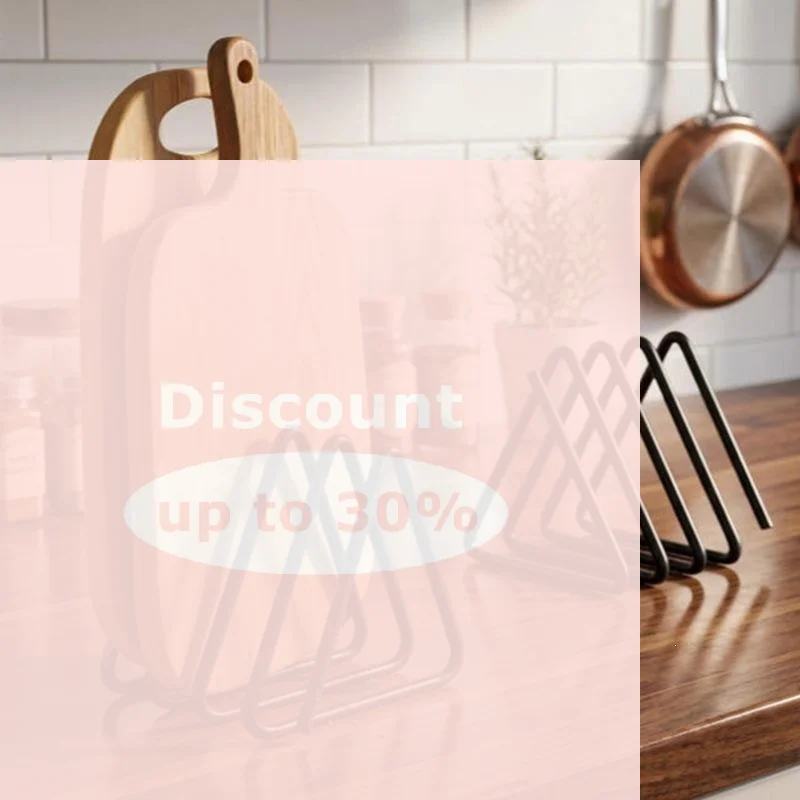 [Kitchen Storage Shelf Sturdy Heavy Duty Metal Cutting Board Organizer Multi Functional Rack for Pans Lids Baking Tools]