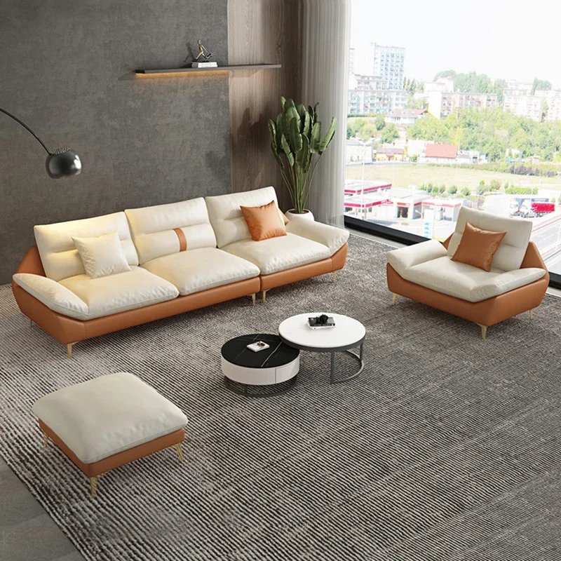 Recliner Multifunctional Living Room Sofa Floor Pouf Grande Library Living Room Sofa Relax Quilted Divani Soggiorno Furniture