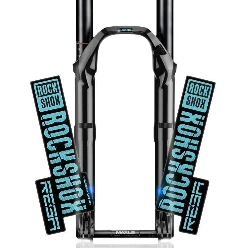 1Set Rock Shox Reba Fork Vinyl Sticker, Waterproof, Durable for Mountain Bike Front Shock
