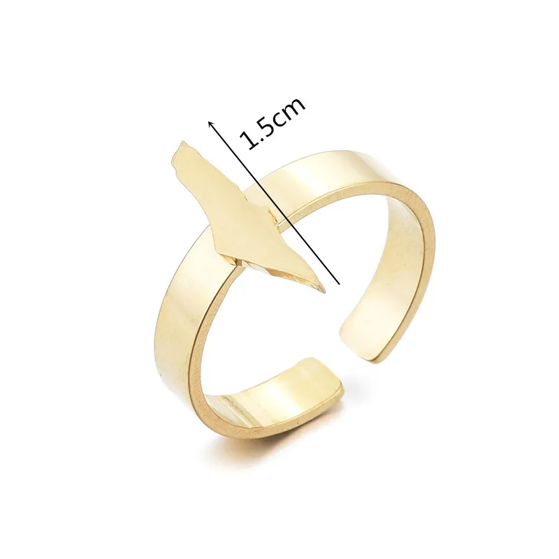 Palestine in Arabic Map  Ring Jewelry Chains Israel Map Ring