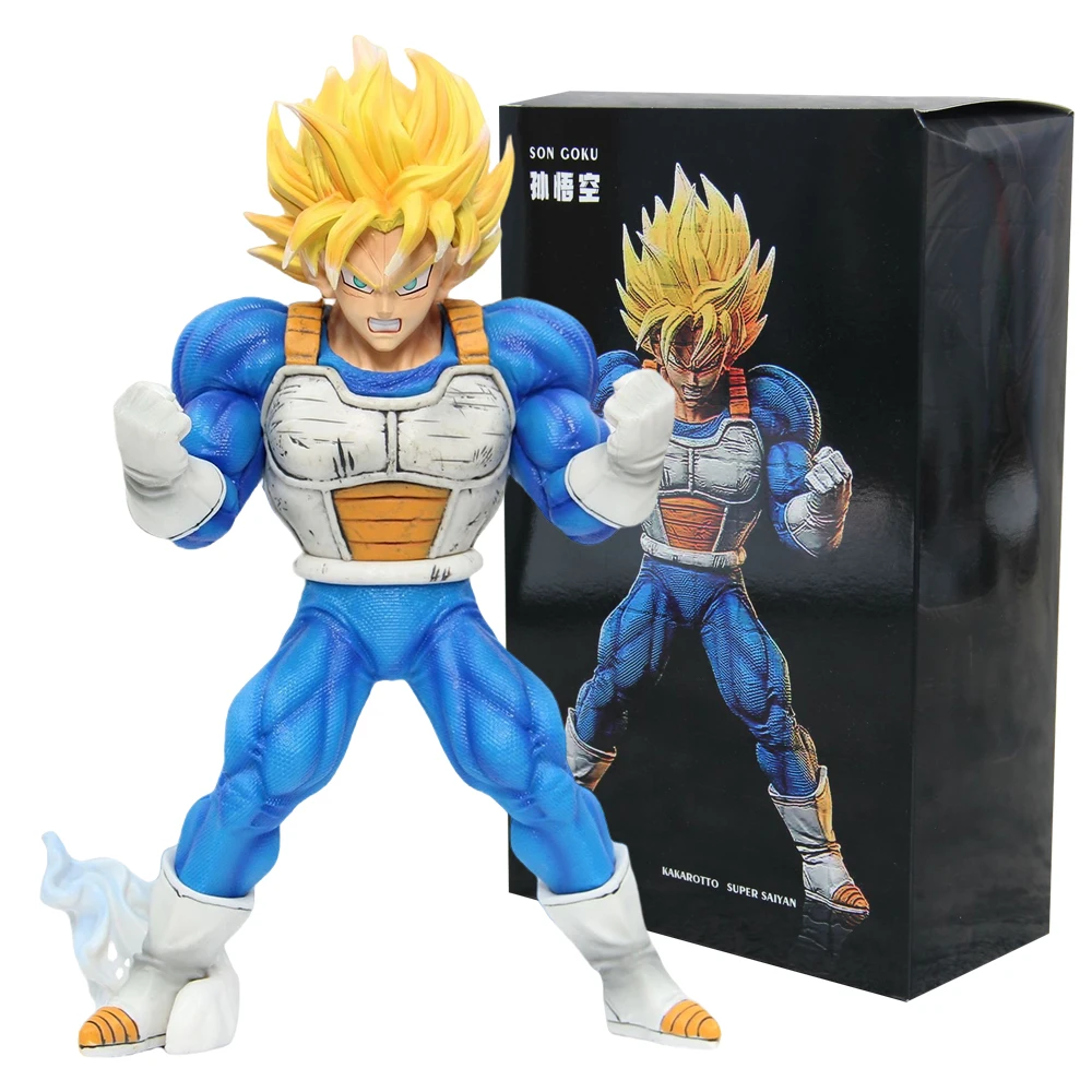 26 سنتيمتر أنيمي لعبة دراغون بول تدريب العضلات سون جوكو الشكل سوبر سايان نموذج لعبة ديناميكية هدية جمع حلية عمل الشكل البلاستيكية