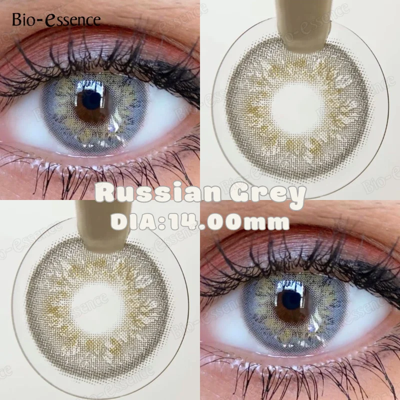 Bio-essence 2Pcs Color Contact Lenses Brown with Myopia Colored Makeup Contacts Lens for Eyes Yearly Natural Pupil Fast Delivery