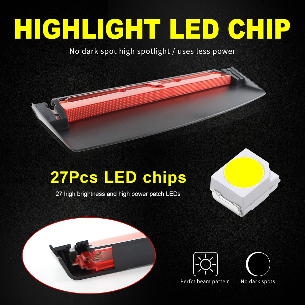 1 × لأودي A5 S5 RS5 كوبيه/سبورتباك 2010-2016 LED ضوء الفرامل الثالث مصابيح التوقف الخلفية عالية المستوى الضوء الخلفي الأحمر OEM 8T0945097B