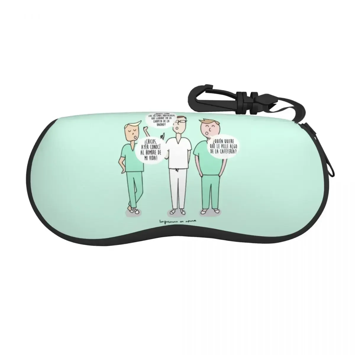 

Custom Funny Cartoon Nurse Shell Glasses Case Unisex Travel Health Care Nursing Doctors Eyeglasses Case Sunglasses Protector Box