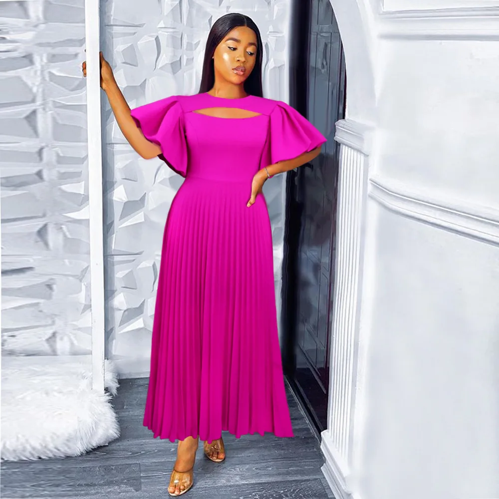 

Dress Women Long Dresses A Line Vestidos Streetwear High Waist Lantern Sleeve Elegant Splice Y2k Party Night Wedding Slim 2025