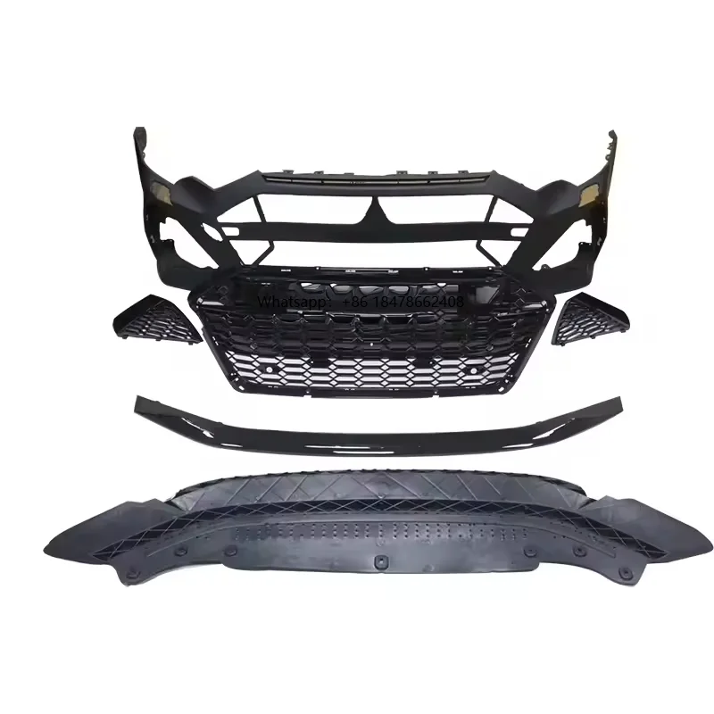 

Car 2020-2024 A6 S6 Front Bumper Kit RS6 Style Body Kit with Black Grille for A6 S6 C8 2019 2020 2021 2022 2023 2024