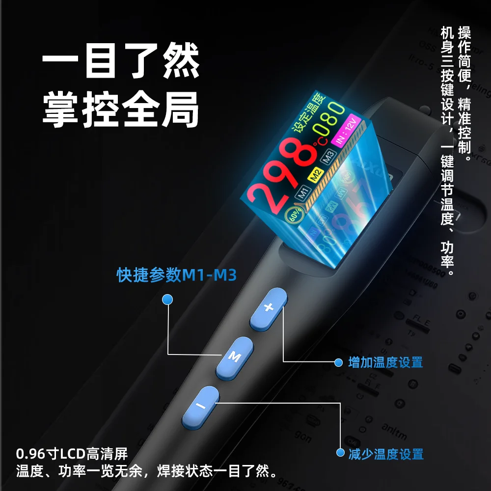 AIXUN محطة لحام ذكية صغيرة محمولة دقيقة USB سبيكة لحام النوم التلقائي شاشة ديجيتال محطة إعادة العمل لحام