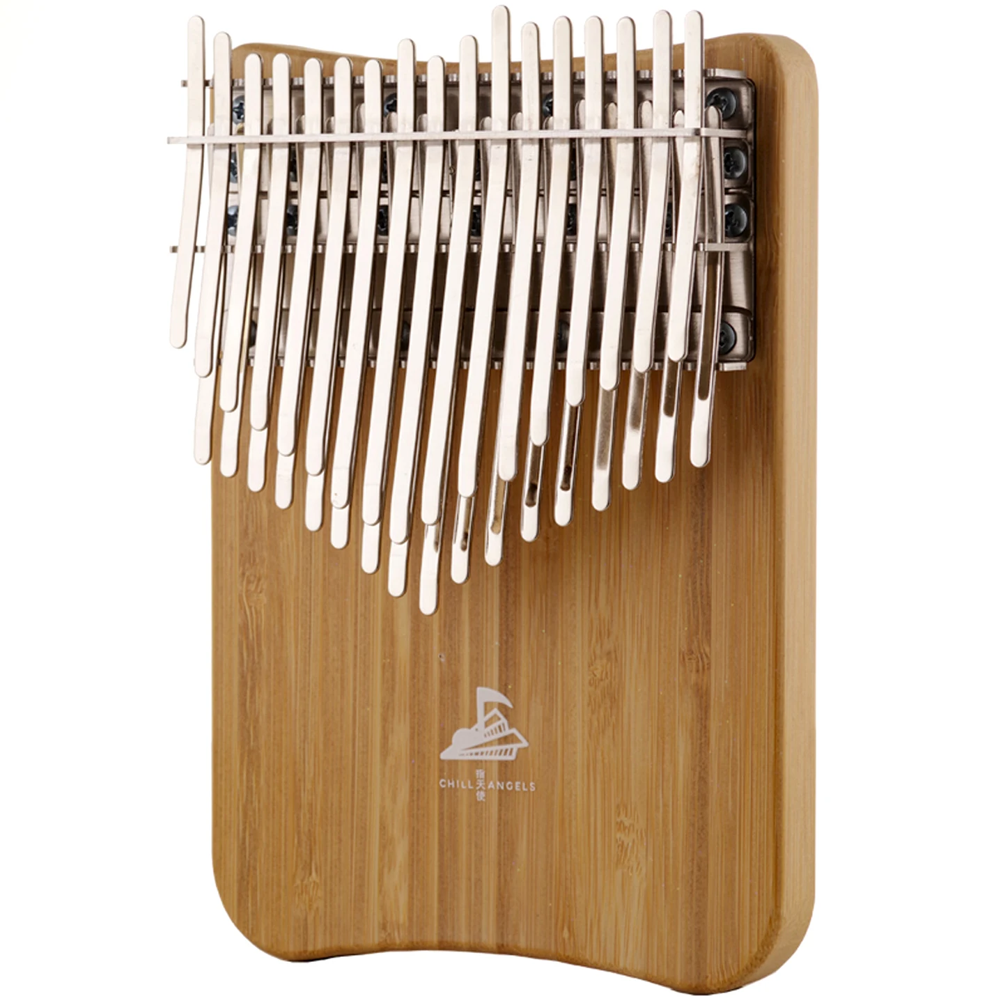 New Chill Angels Kalimba 34 Key C Note Thumb Piano Professional Chromatic Kalimbas Retro Nanzhu Finger Piano with Accessories