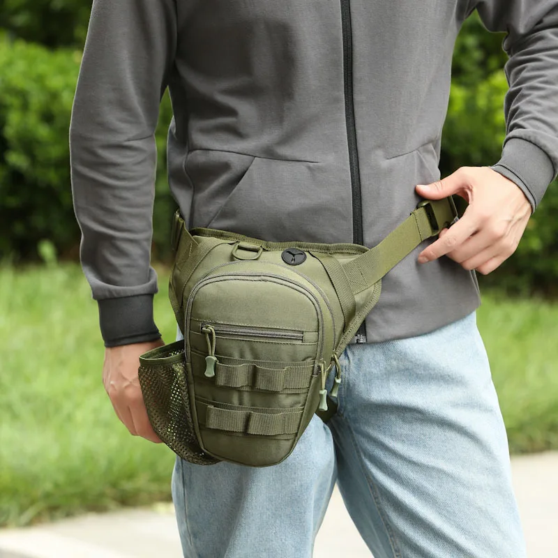 

Outdoor tactical men's leg bag, Oxford fabric wear-resistant and waterproof cycling bag, men's outdoor workwear crossbody bag