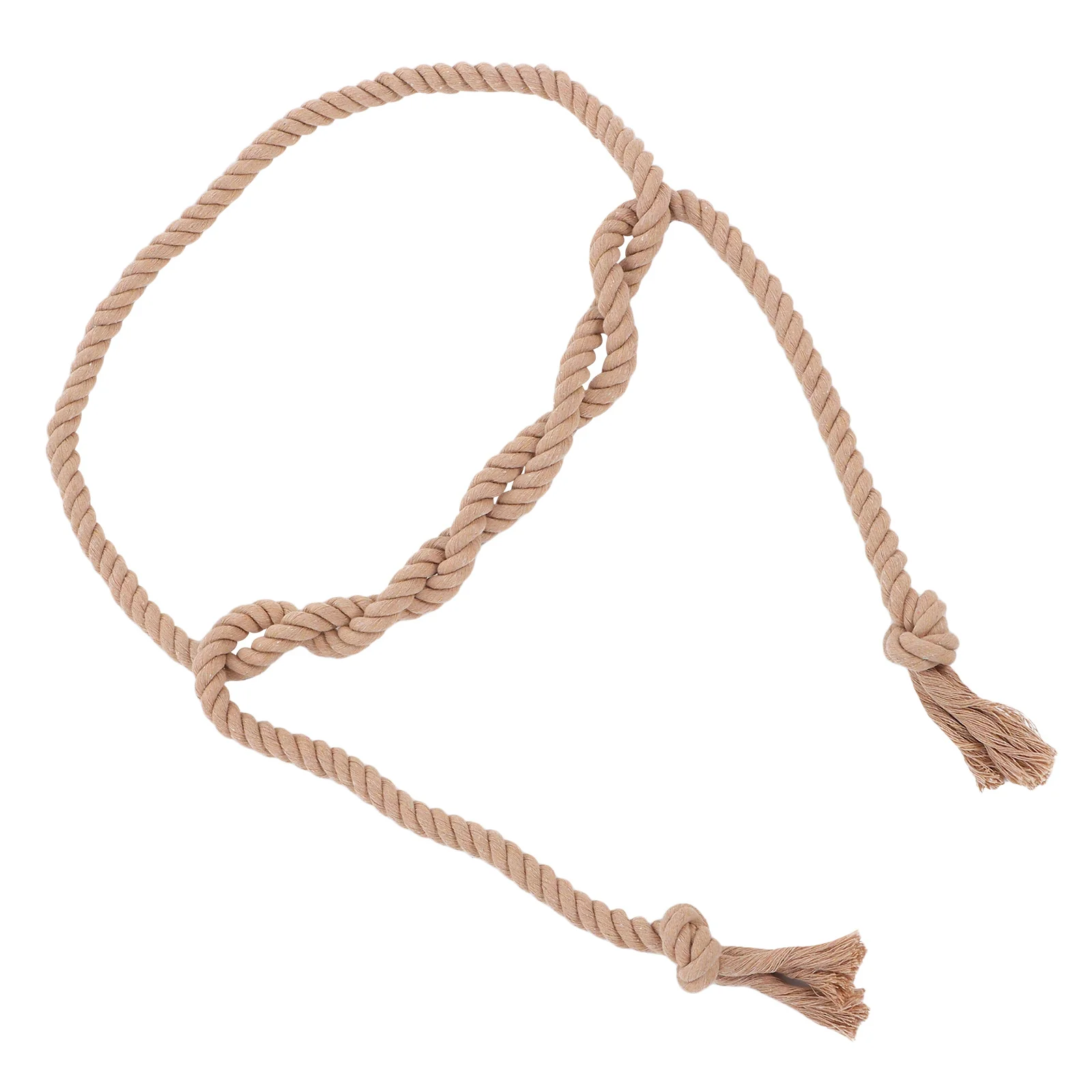 Cinturón de cuerda de lino y algodón largo gótico para hombre y mujer, accesorio de disfraz ajustable, bata de Pastor, Cosplay, moda Vintage