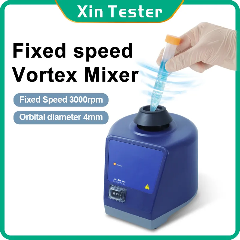 

Xin Tester Electric Orbital Vortex Mixer Laboratory Fixed Speed 3000rpm Ink Test Tube Liquid Bottle Shaker MX-F