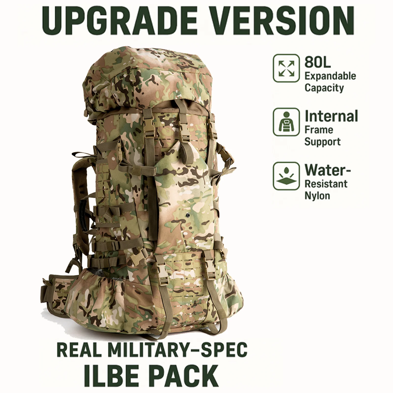 海兵隊 USMC ILBE タクティカルバックパック メインバックパック USMC 海兵隊 ILBE メインパック リュック 完品 | ミリタリー琉球