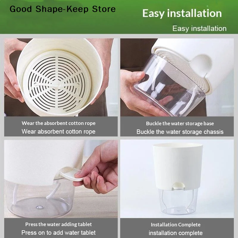 dailyHydroponic Soilless Cultivation Planter Self Watering Shockproof Pot for Balcony Mini Vegetable Gardening Beginner