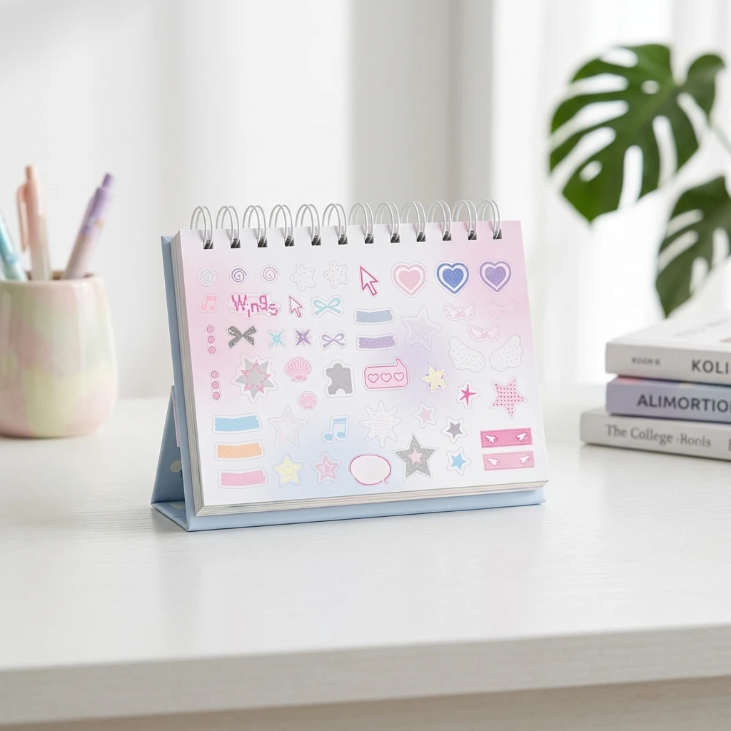 Professional Daily Planner Spiral Notebook Adjustable Stand Office Desk Students Study Plans Hardcover Time Management Journal