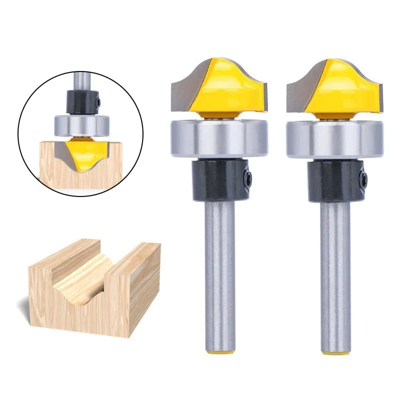 XCAN Milling Cutter Faux Panel Ogee Groove Router Bit 6mm 8mm 1/4\'\' 1/2\'\' Shank with Diameter 3/4\'\' Wood Cutter for Woodworking