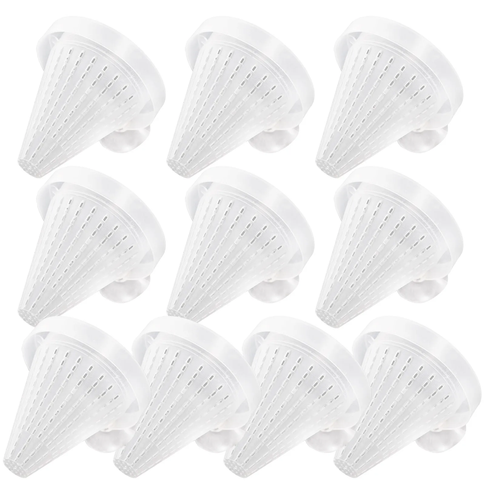 

10Pcs Tank Cone Feeder with Suction Mount for Aquarium Fish Feeding Cup for Live Worms and Small Food Worm Feeder