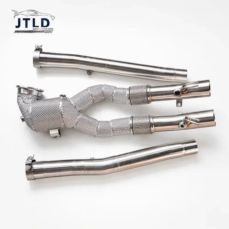 Euro6 Compliant 200 Cell Catalyst Exhaust Downpipe With Heat Shield for Audi RS3 8Y 2.5T Turbo Tuning Exhaust Parts