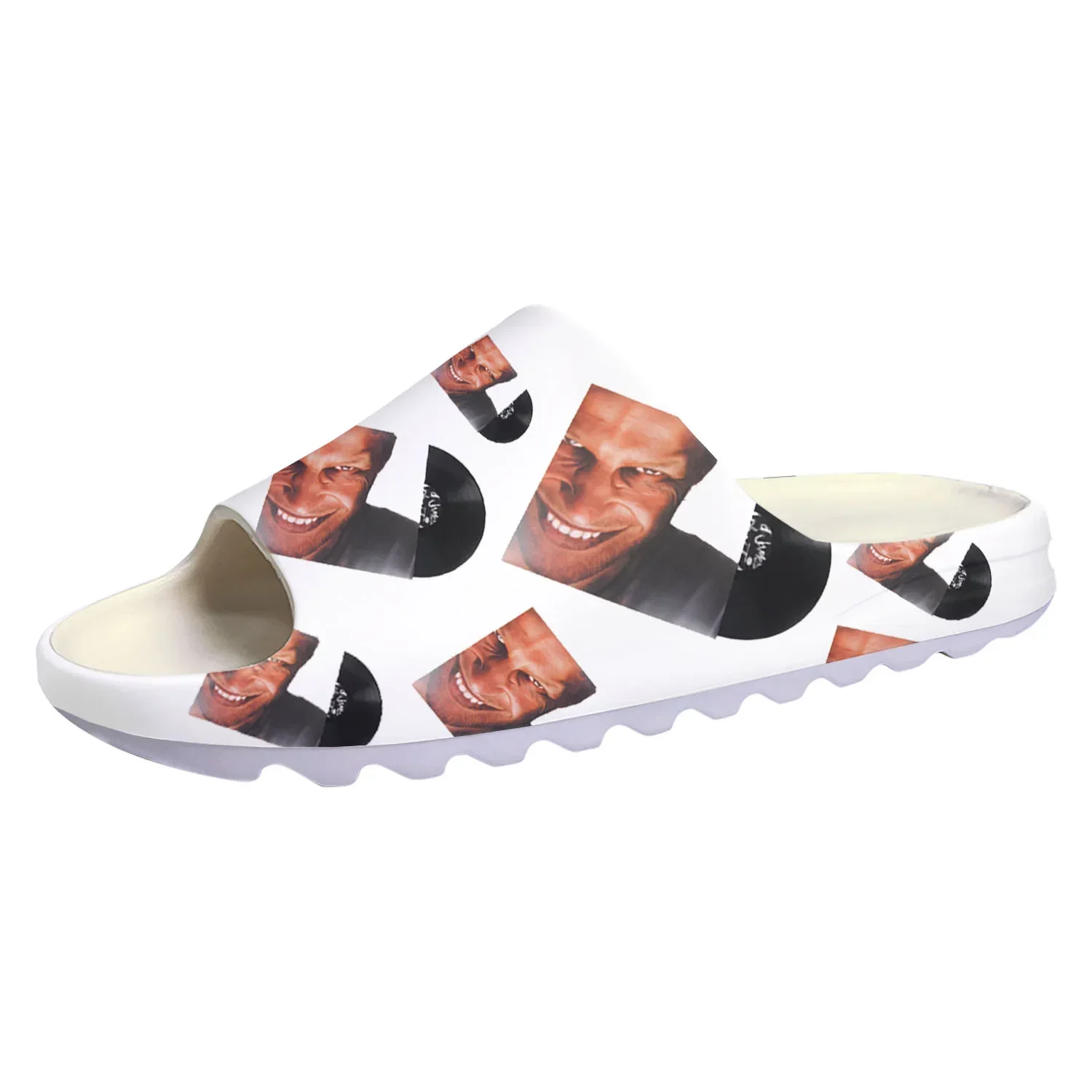 

Aphex Twin Electronic Music Mixer Soft Sole Sllipers Home Clogs Water Shoes Mens Womens Teenager Beach Customize on Shit Sandals