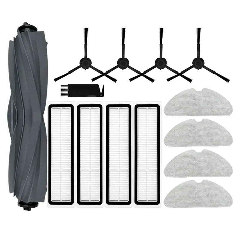 Rolo de aspirador robô, Escova lateral principal, Filtro Hepa, Mop Panos Peças para Dreame Bot D10S D10S Pro