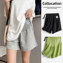 Maternity Short Pants Spring and Summer New Leggings Threaded Sweater Cotton Comfortable Skin-friendly Casual Maternity Clothing