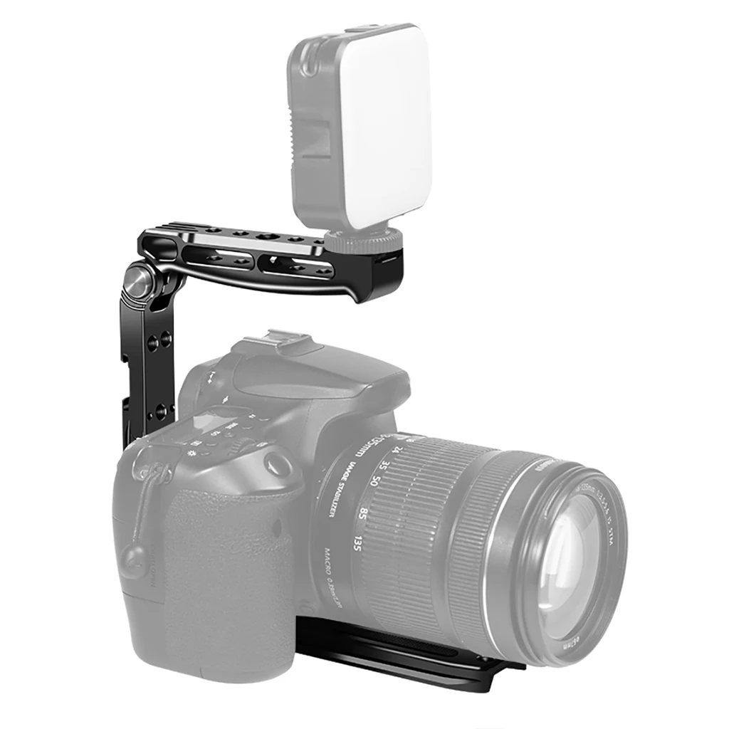 

FEICHAO U-shaped Flash Light Microphone Bracket Video Handle Handheld Stabilizer Grip for DSLR SLR Camera Camcorder Accessories