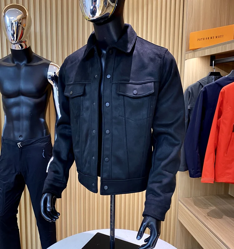 الإسبانية الراقية 2024 ربيع جديد الرجال خمر الجلد المدبوغ Jaet معطف السلس الملمس الشباب Faion الشتاء ملابس خارجية زر واحد