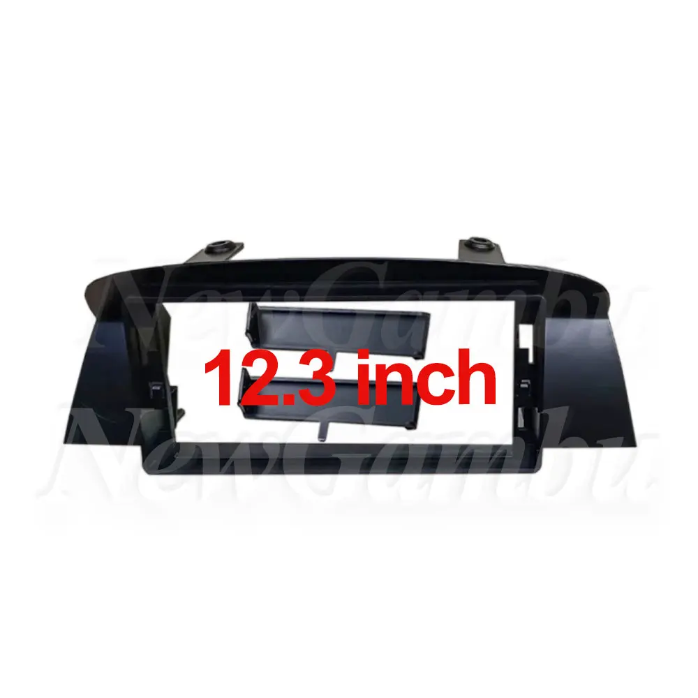 12.3 inch For BMW 5 / E60 2006-2010 Frame No Cable Adaptor Dash Trim Kits Facia Panel  Radio Player screen 2 Din