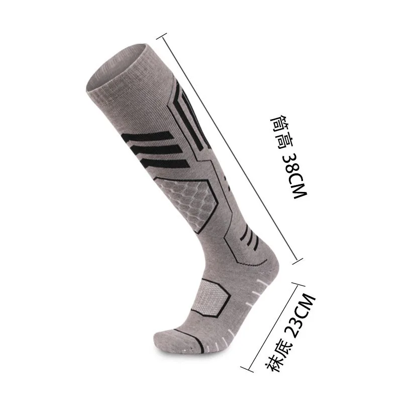 Wool Sportswear Ski Socks Warm Winter Men Women Thermal Breathable Thick Cotton Snowboard Skiing High Elastic Thermosocks 2pairs