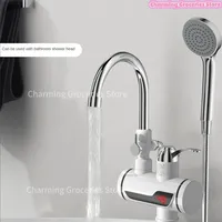 Tankless Water Heater Faucet Shower Instant Water-Heater Electric Tap Heating Instant Hot Water for Kitchen and Bathroom