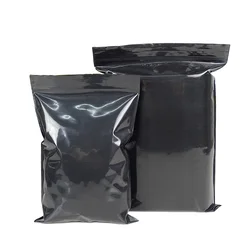 Black Ziplock Plastic Bag Food Snack Storage Packaging Opaque Bag for Jewelry Candy Electronics