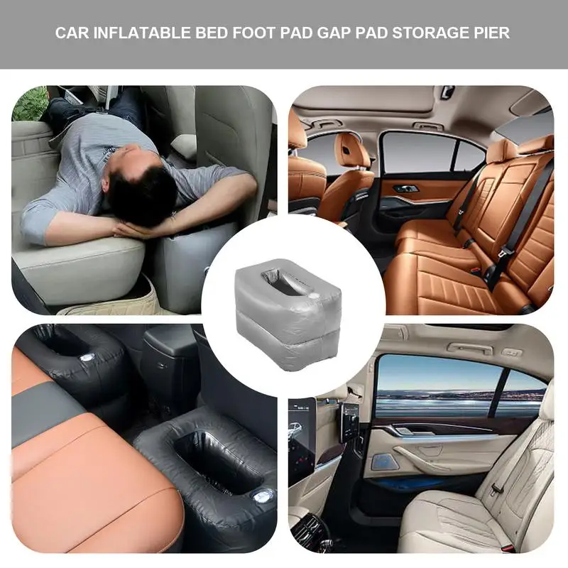 Car Air Mattress double layer air valve leak proof Car Inflatable Cushion Portable Car Foot Pads high quality anti slip design